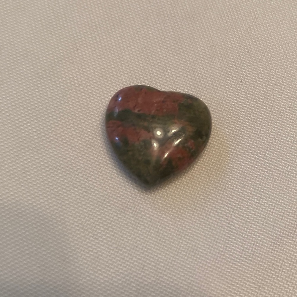 Thulite Healing Heart Shaped Chakra Stone